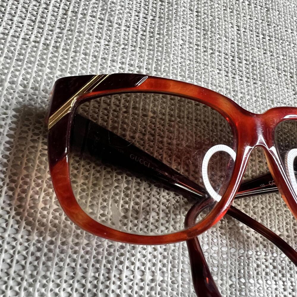 Gucci Sunglasses Womens One Size Brown Tortoise Square Made In Italy GG 2127/S - Picture 3 of 11